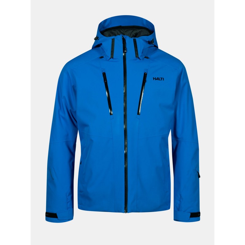 Tehnično napredna moška smučarska jakna Halti Vertica – vodoodporna, zračna in topla jakna z izolacijo Primaloft® in materialom DrymaxX®. Idealna za dinamično smučanje v vseh pogojih.