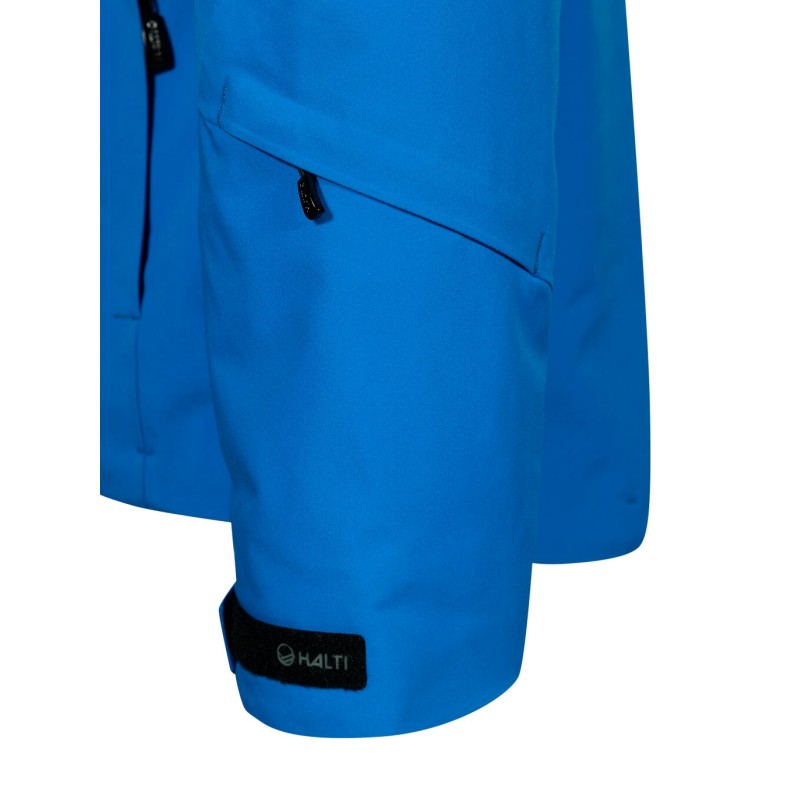 Tehnično napredna moška smučarska jakna Halti Vertica – vodoodporna, zračna in topla jakna z izolacijo Primaloft® in materialom DrymaxX®. Idealna za dinamično smučanje v vseh pogojih.