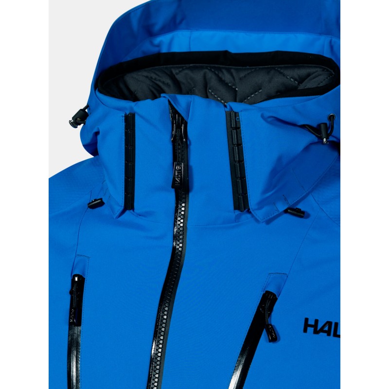 Tehnično napredna moška smučarska jakna Halti Vertica – vodoodporna, zračna in topla jakna z izolacijo Primaloft® in materialom DrymaxX®. Idealna za dinamično smučanje v vseh pogojih.
