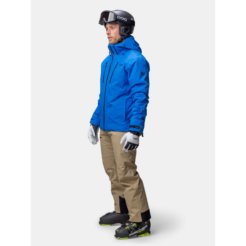 Tehnično napredna moška smučarska jakna Halti Vertica – vodoodporna, zračna in topla jakna z izolacijo Primaloft® in materialom DrymaxX®. Idealna za dinamično smučanje v vseh pogojih.