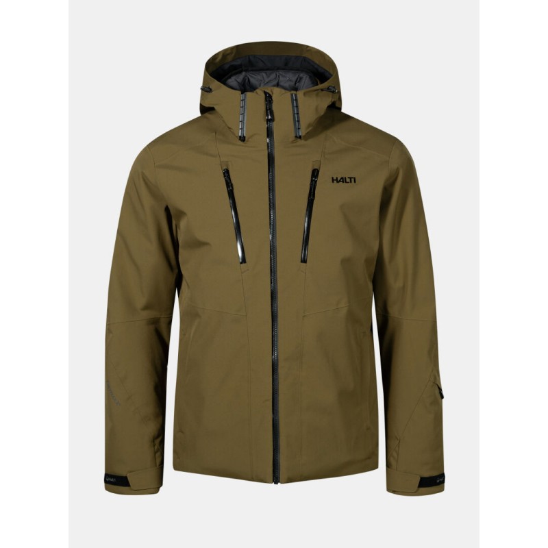 Tehnično napredna moška smučarska jakna Halti Vertica – vodoodporna, zračna in topla jakna z izolacijo Primaloft® in materialom DrymaxX®. Idealna za dinamično smučanje v vseh pogojih.