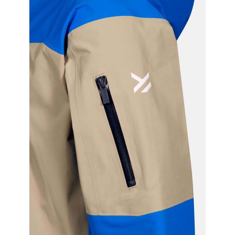 Halti Rizle 3L unisex smučarska jakna – 3-slojni DrymaxX® Nano material, vodoodpornost 25.000 mm, Primaloft® Thermo Fleece paneli in PFC-free obdelava. Tehnično vrhunska jakna za zahtevne smučarje.