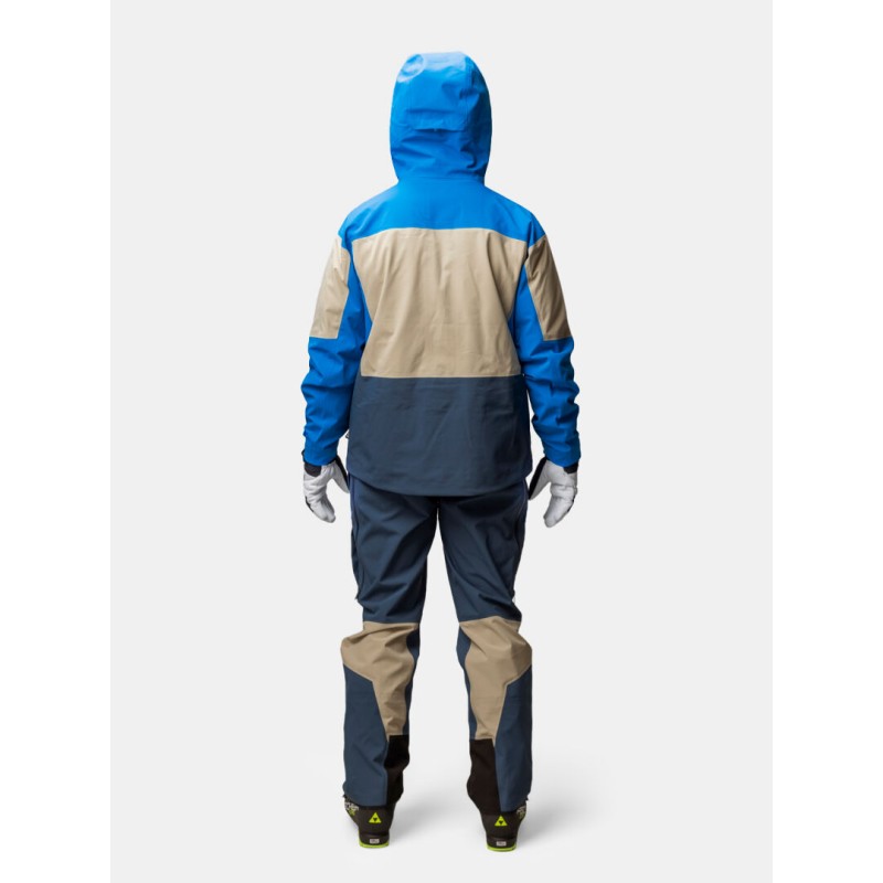 Unisex smučarske hlače Halti Rizle 3L Sargasso Sea Blue – vrhunska DrymaxX® Nano zaščita, vodoodpornost 25.000 mm in zračnost 20.000 g/m²/24h. Tehnično dovršene hlače za zahtevne smučarje.