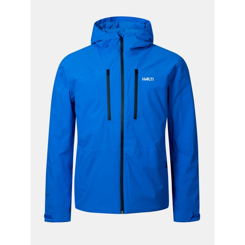 Halti Melvik moška smučarska jakna – vodoodporna DrymaxX® tehnologija, Microtherm® Dynamic izolacija in 100 % recikliran material. Idealna izbira za aktivne smučarje, ki želijo toploto in udobje v vseh razmerah.