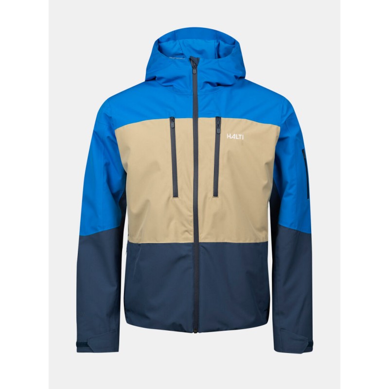 Halti Melvik moška smučarska jakna – vodoodporna DrymaxX® tehnologija, Microtherm® Dynamic izolacija in 100 % recikliran material. Idealna izbira za aktivne smučarje, ki želijo toploto in udobje v vseh razmerah.