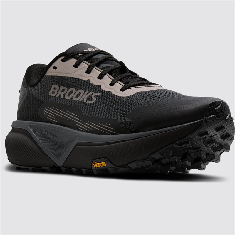 Vodoodporne moške trail superge Brooks Cascadia 20 GTX z blaženjem DNA FLASH v2, tehnologijo TrailAdapt in podplatom Vibram Megagrip za tehnične poti ter mokre razmere.