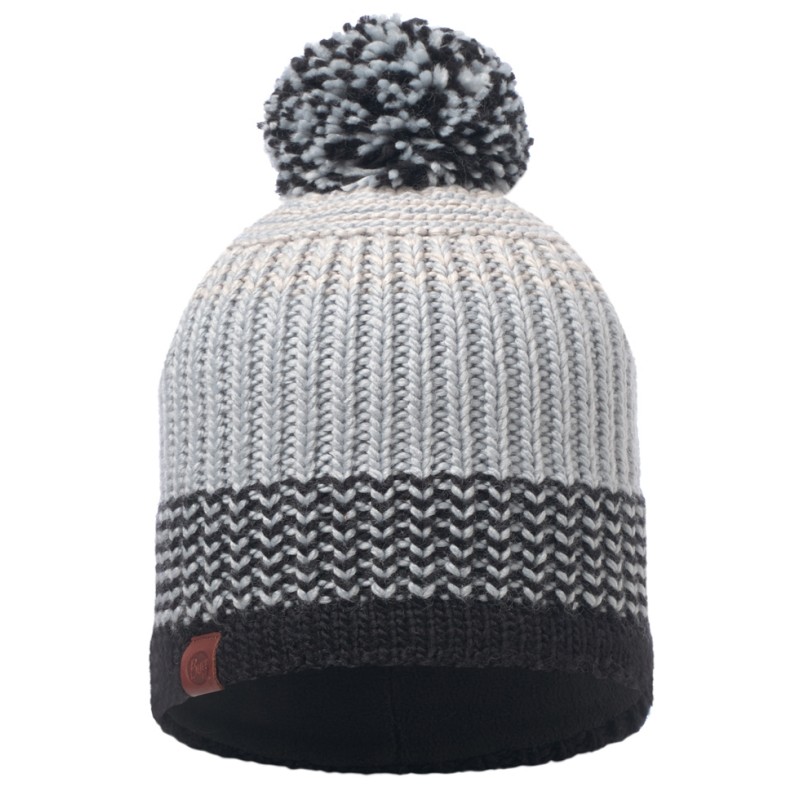 BUFF KNITTED & POLAR HAT BORAE GREY Winter Hat