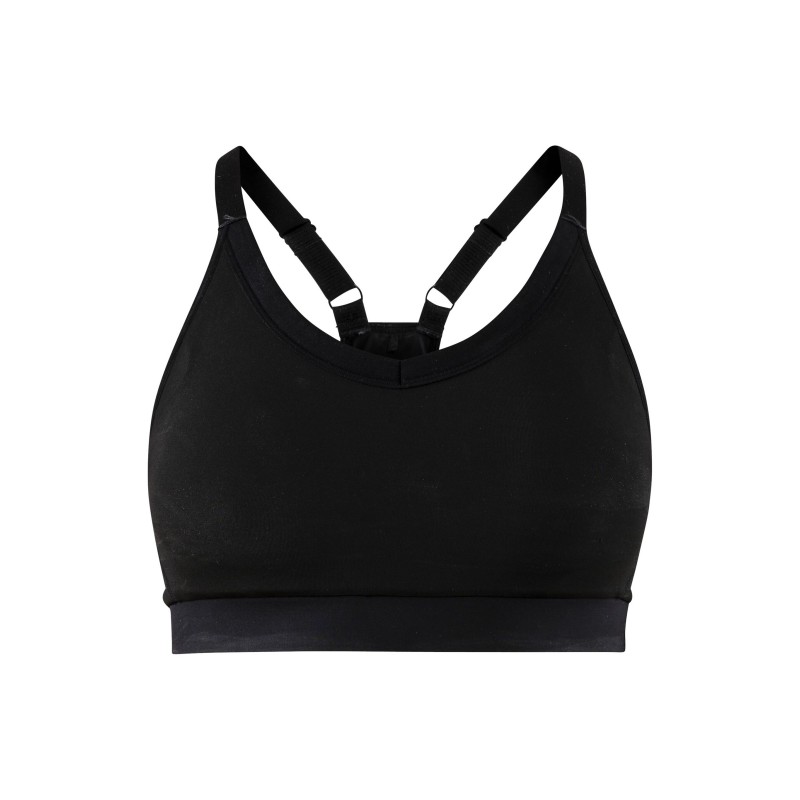 Kakovosten športni nedrček CRAFT s srednjo do visoko oporo. Podložen, udoben in idealen za tek, fitness in trening. Na voljo v AS Sport Outlet