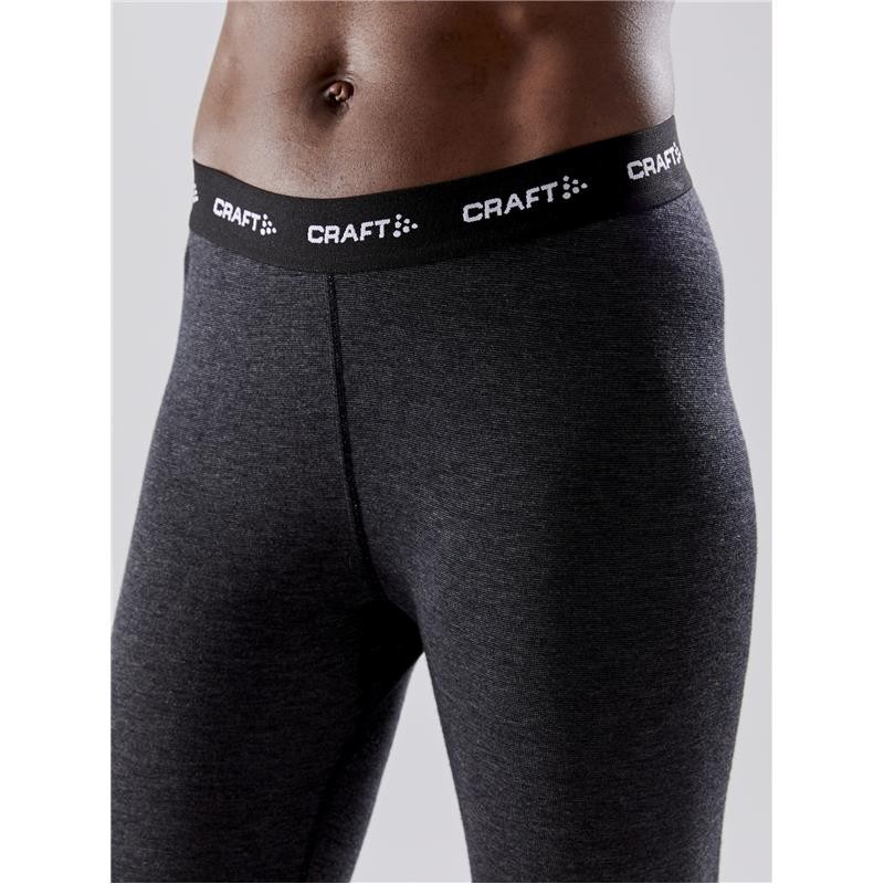 Ženski termo set Craft Wool Merino iz mehke merino volne in poliestra nudi toploto, udobje in suho kožo v mrazu. Idealno za smučanje. AS Sport Outlet.