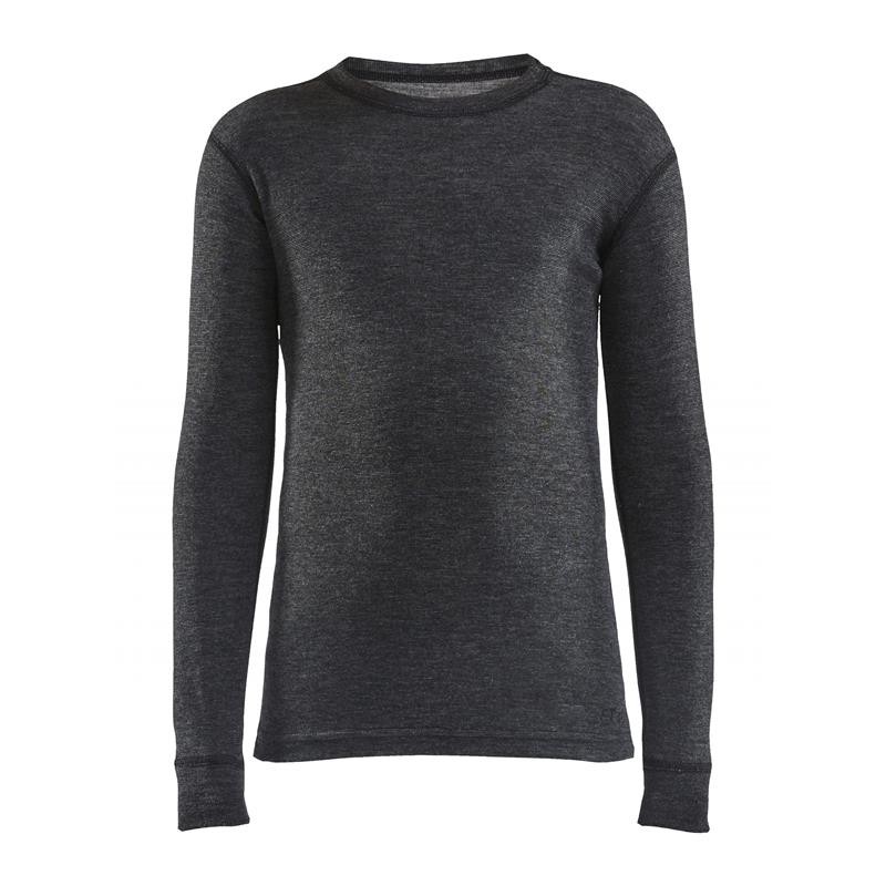 Otroško smučarsko spodnje perilo CRAFT Wool Merino iz merino volne in recikliranega poliestra nudi vrhunsko toploto, suhost in udobje v najhladnejših zimskih dneh. Idealno za smučanje in zimske športe.