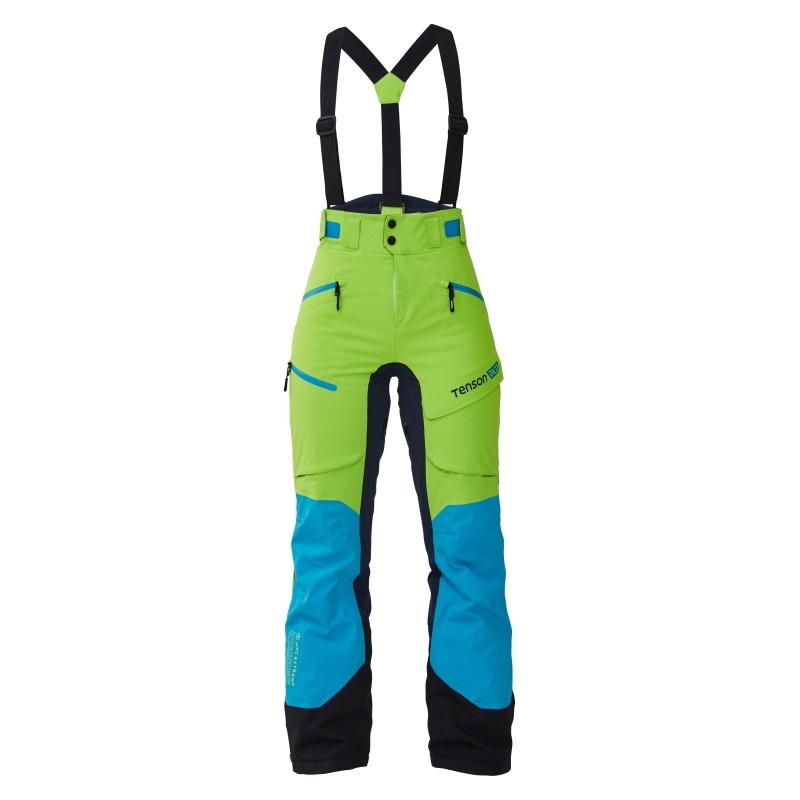 The TENSON RACE women's ski pants in turquoise green with blue details combine top functionality and an elegant look. Made from high-quality materials, they are extremely durable and elastic.