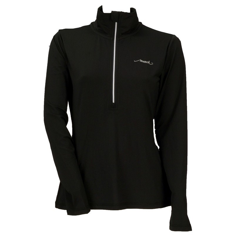 Women's Pullover with Zipper REUSCH BLACK/SILVER