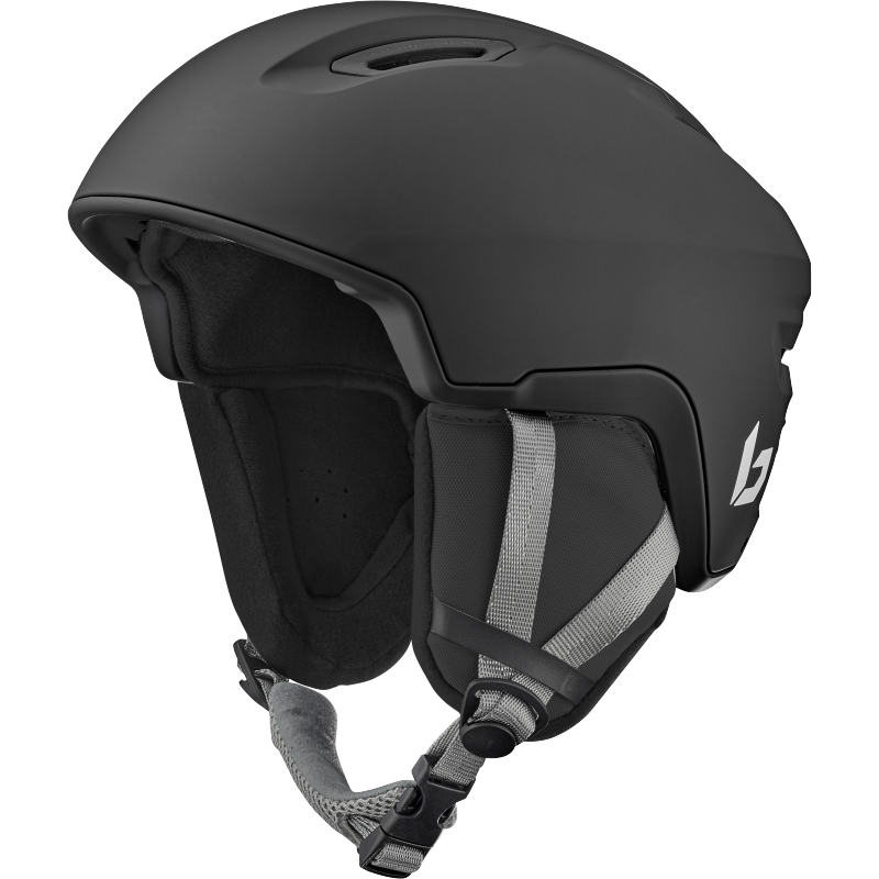 Black ski helmet