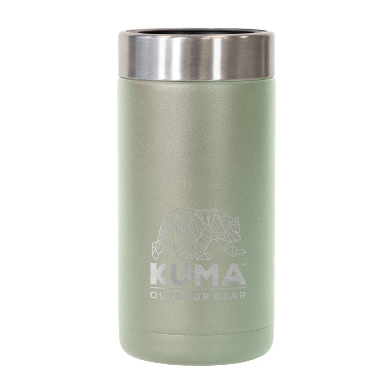 The KUMA can holder in sage color is excellent for keeping drinks cold. Useful as a drink cup, ideal for picnics, sports events, and leisure.