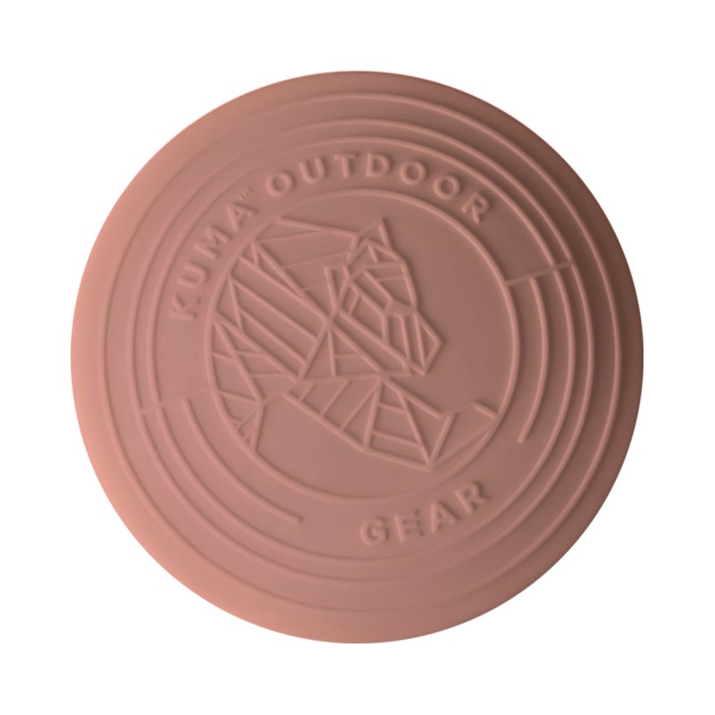 The KUMA Rocky Mountain Flyer frisbee for dogs in flamingo color is a versatile tool that can be used for playing with your dog or as a convenient bowl for water and food. Made from 100% BPA-free silicone with a rim for better grip.