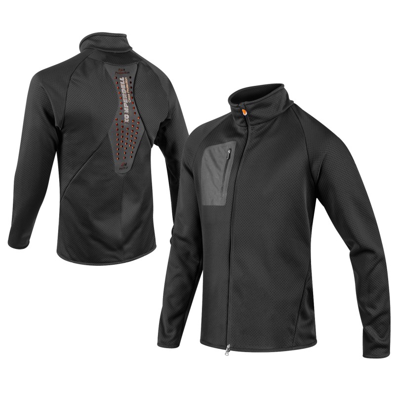 Odkrij popolno kombinacijo toplote, udobja in varnosti z moškim midlayerjem KOMPERDELL Full Zip. Z vgrajenim CrossFlex ščitnikom za hrbet, 4-smerno raztegljivim flisom in popolnim prileganjem je idealen za smučanje, bordanje in vse zimske aktivnosti. 