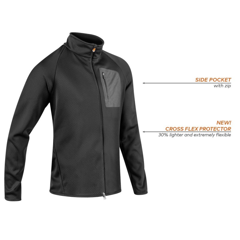 Odkrij popolno kombinacijo toplote, udobja in varnosti z moškim midlayerjem KOMPERDELL Full Zip. Z vgrajenim CrossFlex ščitnikom za hrbet, 4-smerno raztegljivim flisom in popolnim prileganjem je idealen za smučanje, bordanje in vse zimske aktivnosti. 