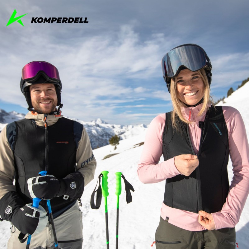 Odkrijte žensko zaščitno telovnik KOMPERDELL Core Vest Light z večslojno Cross Flex zaščito hrbta, lahkim in fleksibilnim dizajnom. EN 1621-2 certifikat, odstranljiv vložek in optimalno udobje za športnice.