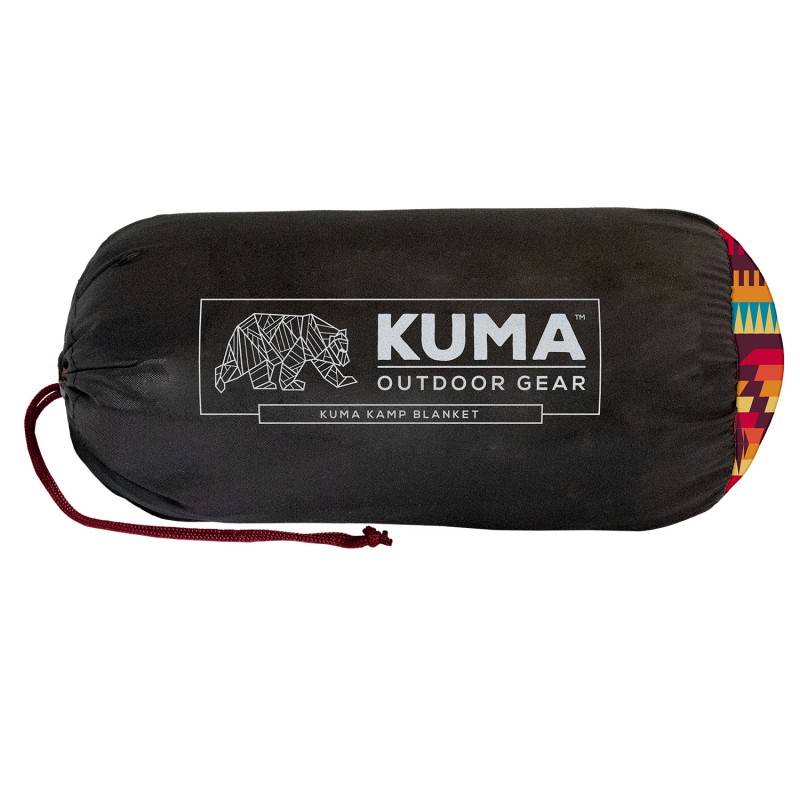 KUMA camping tarp - Mountain side offers complete warmth and comfort while relaxing by the fire or in a camper. Made from durable polyester fabrics, it ensures easy cleaning and transport in the included bag.