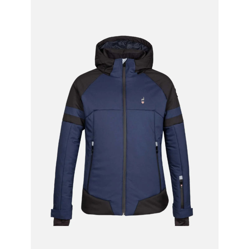 Moška smučarska jakna AULP SAMMY združuje učinkovito toplotno zaščito, zanesljivo zaščito pred vetrom in vlago ter eleganten športni dizajn. Snemljiva kapuca in Lycra manšete za udobno smučanje v vseh razmerah.