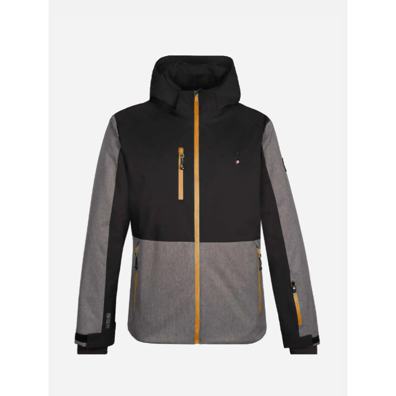 Moška smučarska jakna AULP VANDO s 10.000/10.000 membrano zagotavlja vodoodpornost, zračnost in toploto na snegu. Snežni pas, snemljiva kapuca in vodoodporne zadrge za zanesljivo zaščito v vseh razmerah.