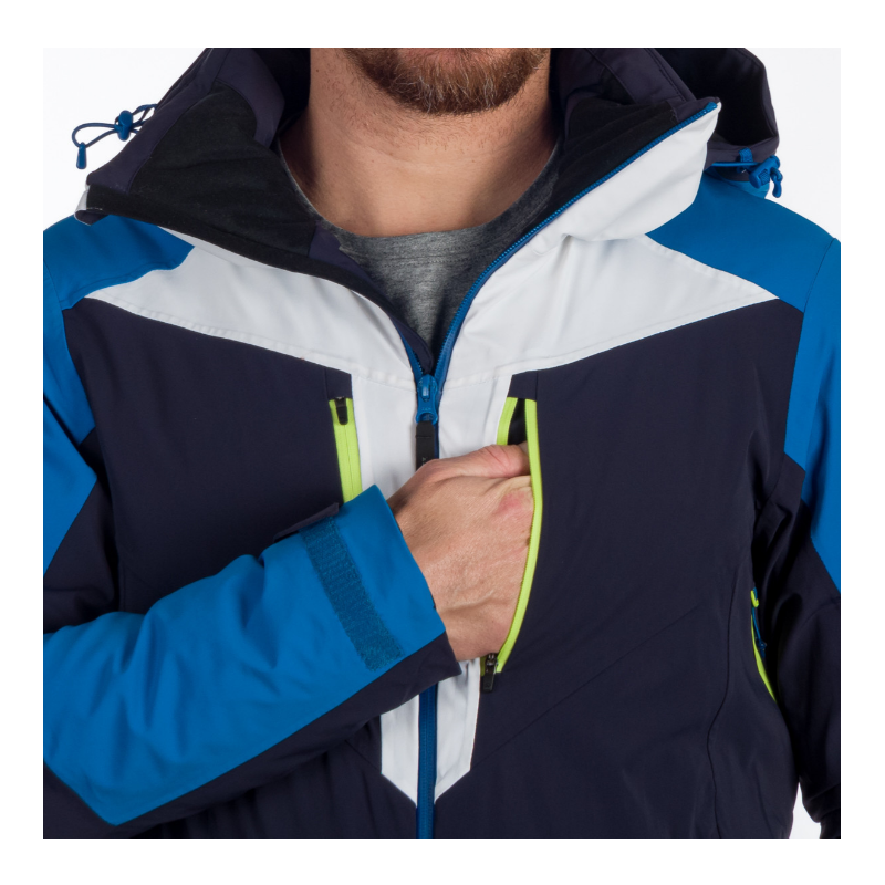 Moška smučarska jakna NORTHFINDER STEPHAN združuje 10K/10K vodoodporno zaščito, izolacijo PrimaLoft® Eco Black in RECCO® varnostni sistem. Popolna izbira za zahtevne smučarje, ki želijo toplino, udobje in varnost v vseh zimskih razmerah.