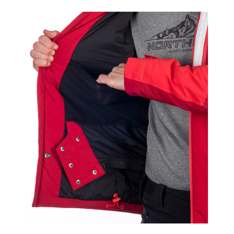 Moška smučarska jakna NORTHFINDER STEPHAN združuje 10K/10K vodoodporno zaščito, izolacijo PrimaLoft® Eco Black in RECCO® varnostni sistem. Popolna izbira za zahtevne smučarje, ki želijo toplino, udobje in varnost v vseh zimskih razmerah.