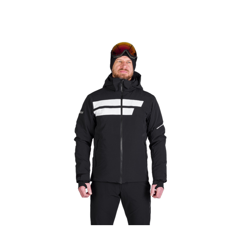 Moška smučarska jakna NORTHFINDER VALERIO ponuja 10K/10K vodoodporno zaščito, toplo izolacijo PrimaLoft® Eco Black in PFC-free obdelavo. Snežni pas, snemljiva 3D kapuca in vodoodporne YKK® zadrge za brezskrbne dni na snegu.