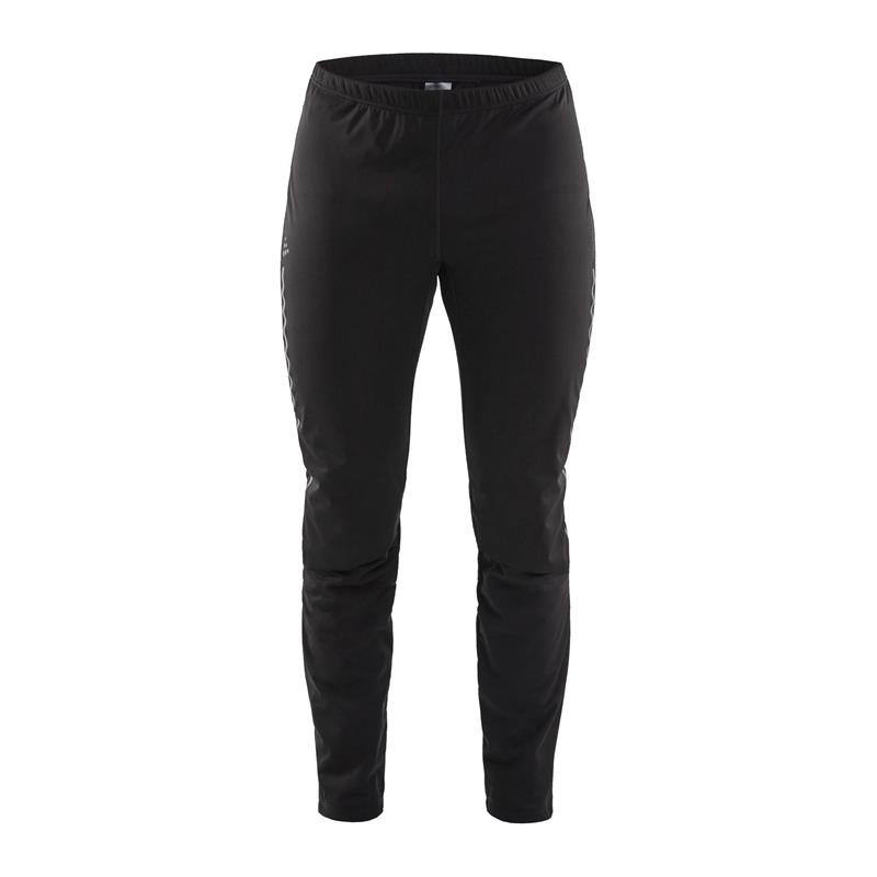 The men's long winter leggings CRAFT ADV NORDIC TRAINING are warm and stretchy leggings designed for cross-country skiers who run even when the wind is blowing hard across the track.