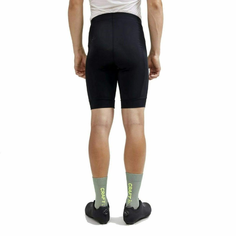 Men's CRAFT CORE ENDUR cycling shorts are elastic, soft, and ergonomic cycling shorts. Made from durable, technical fabric, they feature a wide elastic fabric with silicone prints at the leg ends to keep the shorts in place.