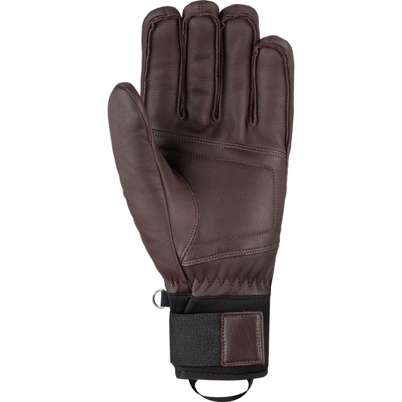 The REUSCH HIGHLAND R-TEX® XT DK. BROWN men's ski gloves are made specifically for top skiers. This style of gloves made from full leather is approved for use in uninhabited ski areas.
