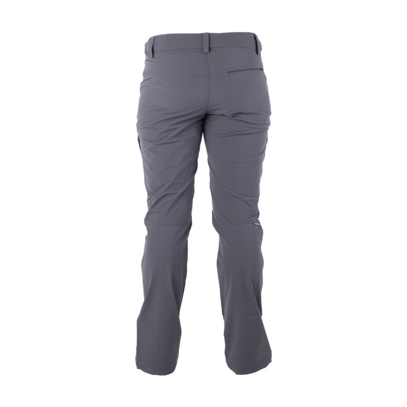 Moške treking enoplastne hlače iz visoko vodoodbojnega in elastičnega materiala. Prednost je, da imajo hlačnice zgibna kolena, nastavljiv pas in žep. So vsestransko uporabne za aktivnosti na prostem v jesenskem in zimskem času.