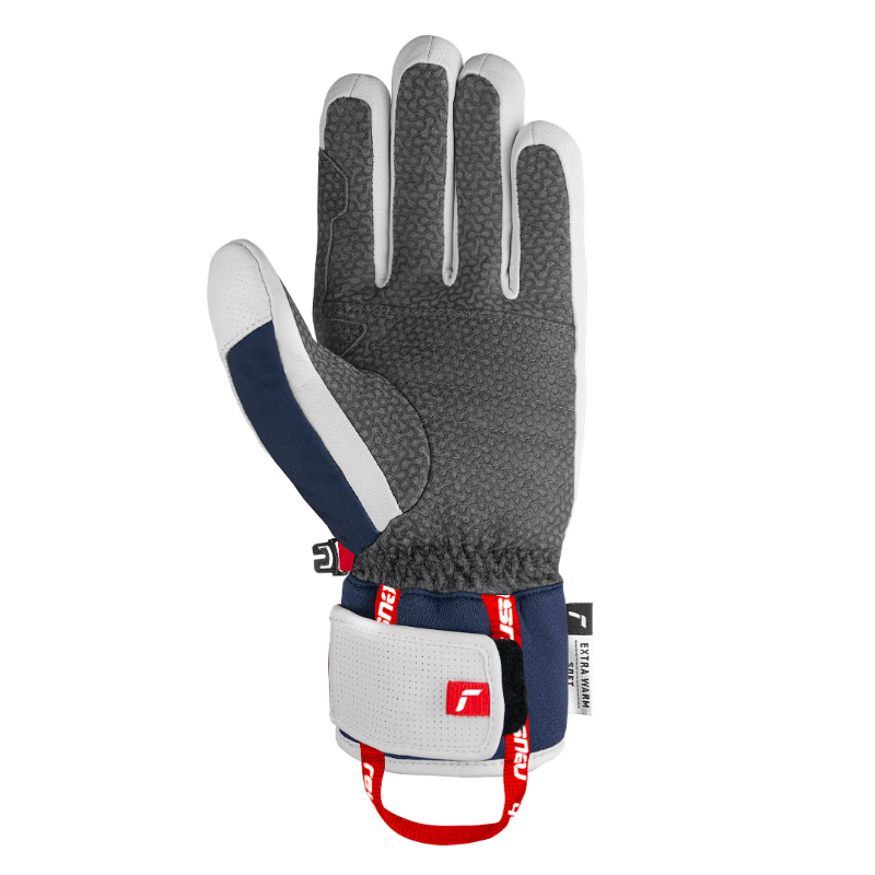 Odkrij rokavice Reusch Alexis Pinturault – popolno ravnovesje med toploto, oprijemom in eleganco. Profesionalna kakovost, Softshell udobje in kozje usnje za brezkompromisno smuko. Samo pri AS Sport Outlet!