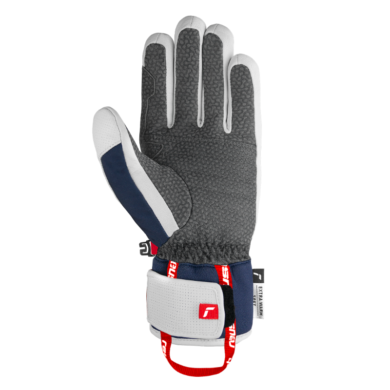 Odkrij izjemno zmogljivost in slog z moškimi smučarskimi rokavicami REUSCH ALEXIS PINTURAULT. Izdelane iz kozjega usnja z R-Loft™ izolacijo in SoftPlush podlogo nudijo toplino, oprijem in udobje profesionalne ravni.