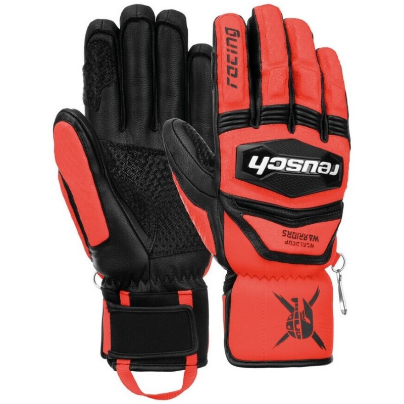 Reusch Worldcup Warrior SC – profesionalne moške smučarske rokavice z zaščito členkov, usnjenim oprijemom in PrimaLoft® Gold izolacijo. Popolne za ekstremno smučanje!
