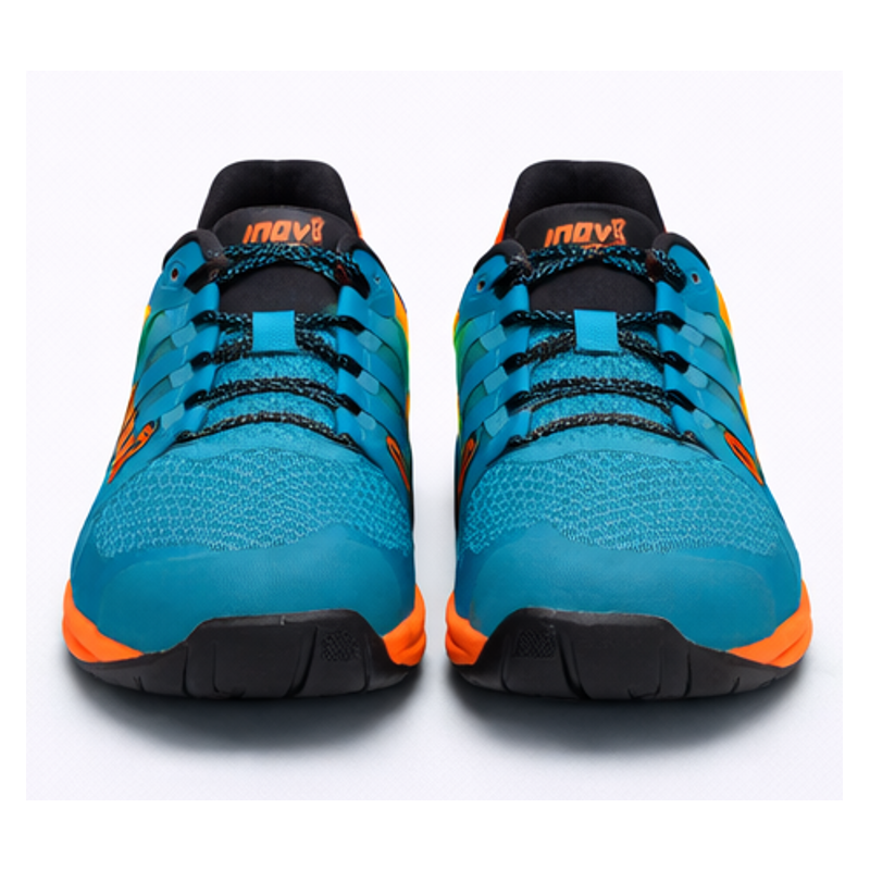 Moške fitness superge INOV8 F-LITE 250 KNIT za CrossFit, dvigovanje uteži in funkcionalni trening. Le 250 g, 3 mm drop, stabilen oprijem in zračen knit zgornji del za maksimalno zmogljivost.