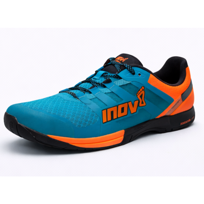 Moške fitness superge INOV8 F-LITE 250 KNIT za CrossFit, dvigovanje uteži in funkcionalni trening. Le 250 g, 3 mm drop, stabilen oprijem in zračen knit zgornji del za maksimalno zmogljivost.