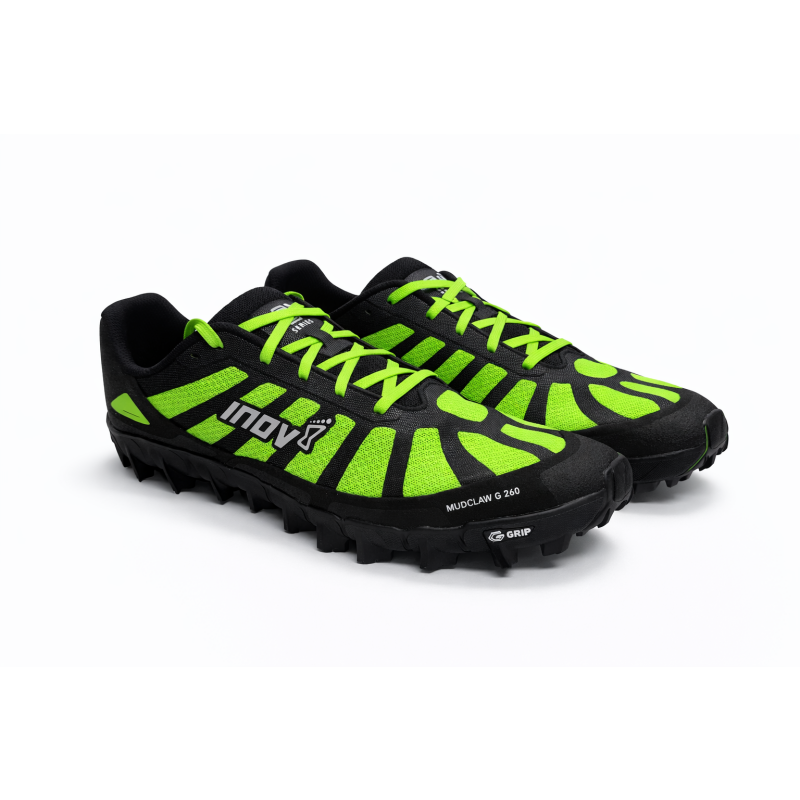 Premagaj blato brez kompromisov! INOV8 MUDCLAW G 260 V2 z 8 mm Graphene Grip čepi zagotavlja ekstremni oprijem, stabilnost in vzdržljivost za gorski tek, OCR in zahtevne trail razmere.