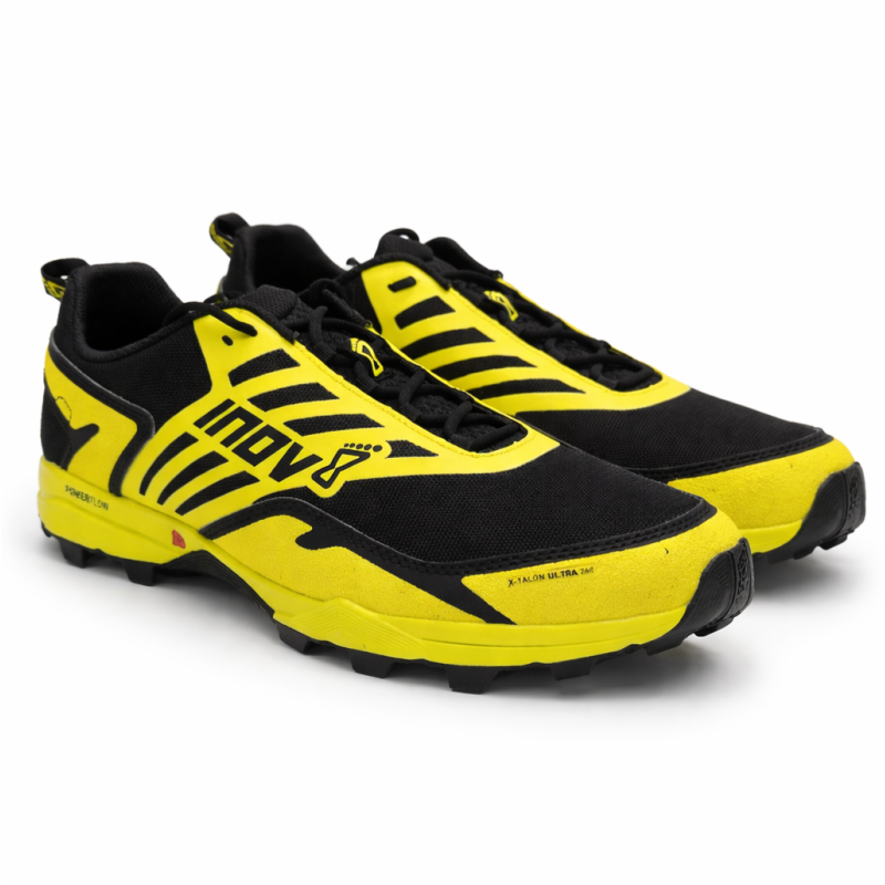 Moške trail superge INOV8 X-TALON ULTRA 260 z 8 mm čepi in POWERFLOW blaženjem. Popolna izbira za ultra trail, mehko podlago in blato. Maksimalen oprijem, udobje in stabilnost.