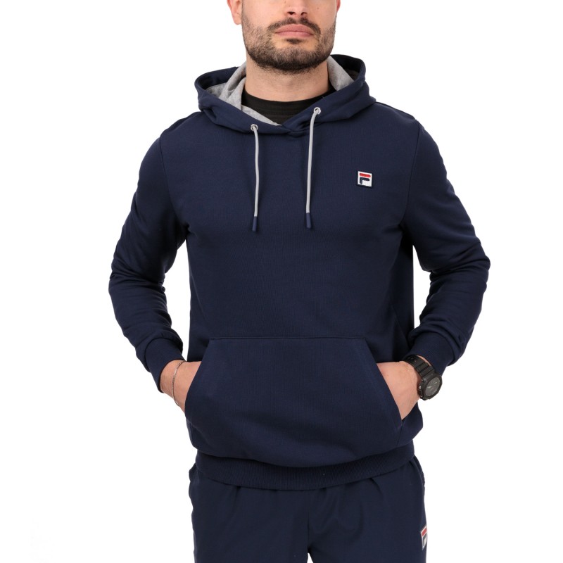 The FILA ROY men's hoodie with a smaller logo on the left side. This versatile hoodie is made from a combination of cotton and polyester and is extremely comfortable and pleasant to the touch.