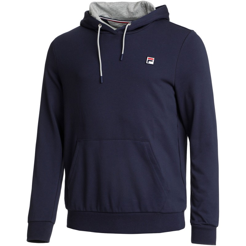The FILA ROY men's hoodie with a smaller logo on the left side. This versatile hoodie is made from a combination of cotton and polyester and is extremely comfortable and pleasant to the touch.
