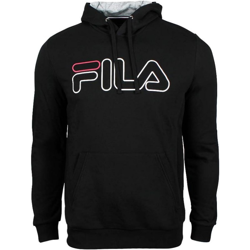 The Fila men's sweater is a comfortable and versatile piece suitable for everyday wear. It features a hood, making it even more functional for various weather conditions. Made from 80% cotton and 20% polyester, it ensures comfort and durability.
