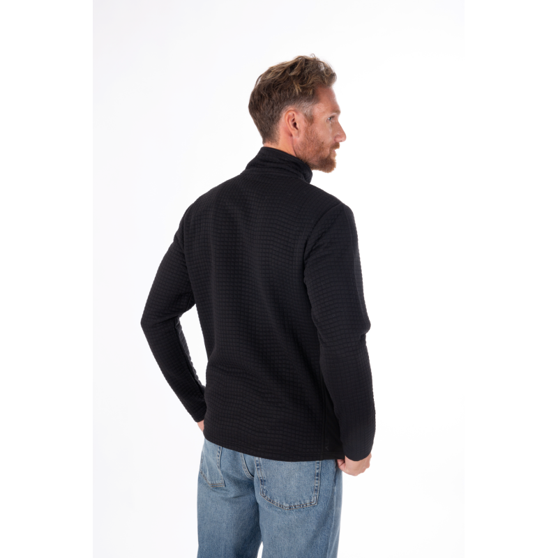 Moški midlayer AULP CRUIZ BLACK zagotavlja popolno toploto, izjemno svobodo gibanja in zračno jacquard pletivo. Odličen kot srednji sloj za smučanje ali outdoor aktivnosti. Odkrij udobje in performance v AS Sport Outlet.