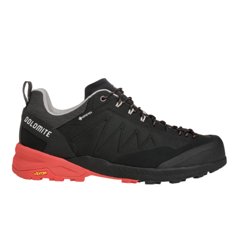 Lahki moški pohodni čevlji DOLOMITE Crodarossa Tech GTX z GORE-TEX membrano in Vibram® Megagrip podplatom. Popolni za hiking, approach ture in tehničen teren – AS Sport Outlet.