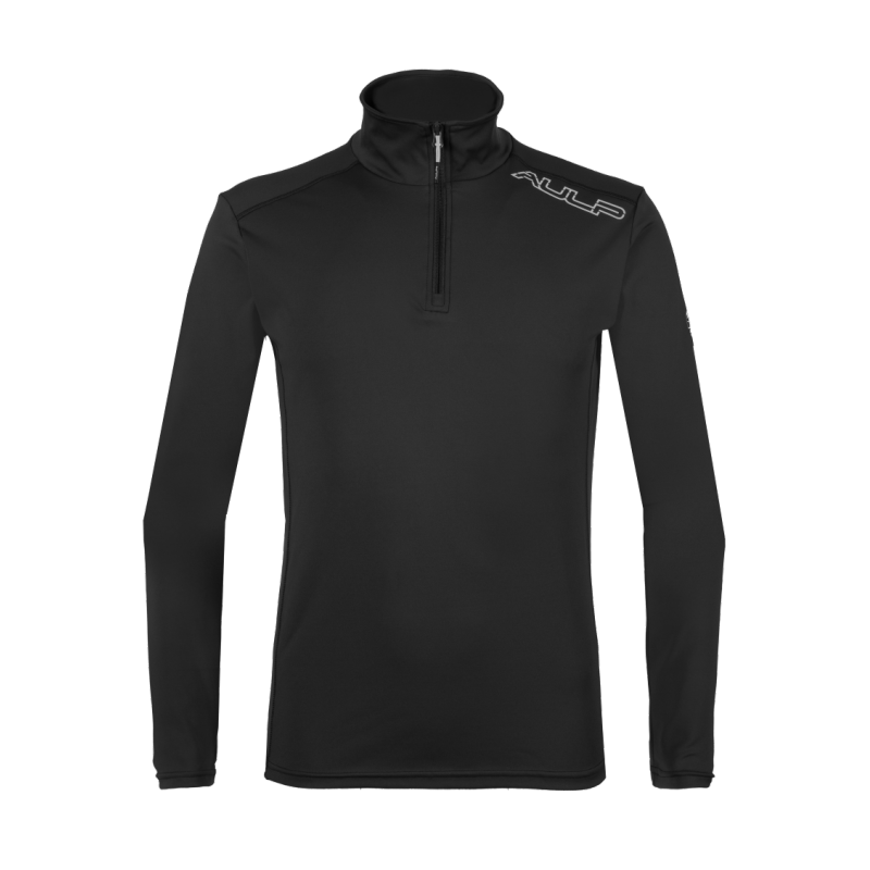 AULP COREY BLACK moški tehnični puli – izjemna toplota, elastičnost in udobje za smučanje in outdoor aktivnosti. Naroči zdaj v AS Sport Outlet!