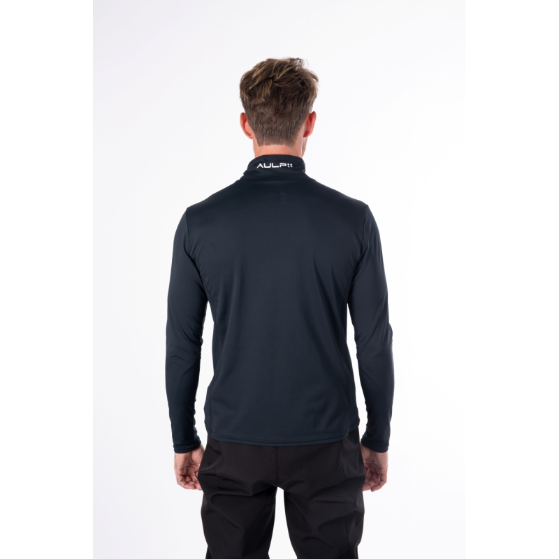 AULP COREY BLACK moški tehnični puli – izjemna toplota, elastičnost in udobje za smučanje in outdoor aktivnosti. Naroči zdaj v AS Sport Outlet!
