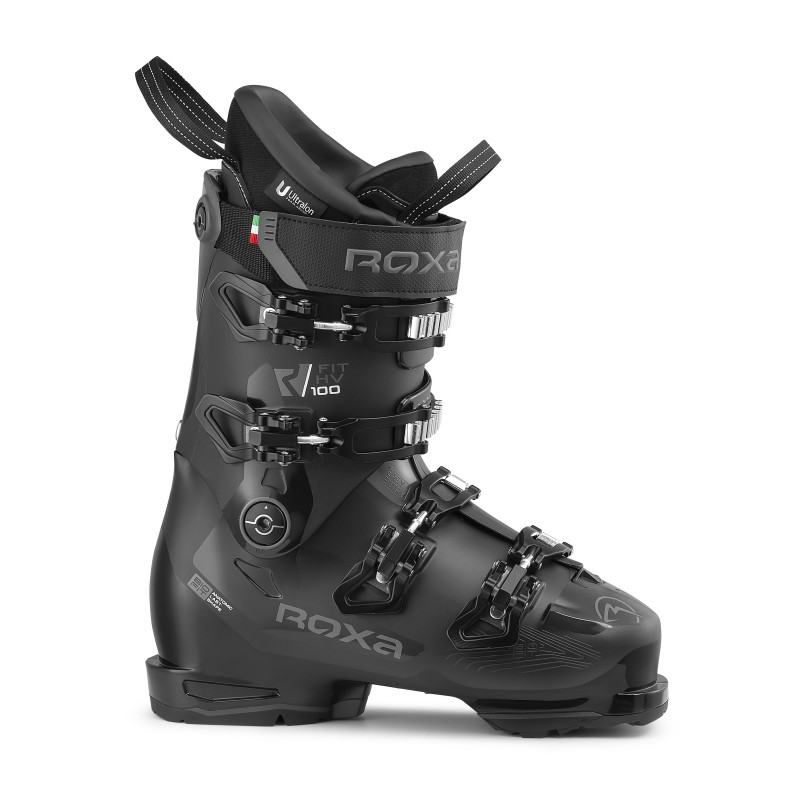 Odkrij moške smučarske čevlje ROXA R/FIT HV 100 – udobni, zmogljivi in natančni. Flex 100, BioFit kopito (102–104 mm) in toplotno oblikovljiv notranji čevelj za popolno prileganje in celodnevno udobje.