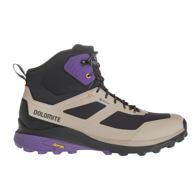 Lahki moški visoki pohodni čevlji DOLOMITE Nibelia High GTX z GORE-TEX Invisible Fit membrano in Vibram® Megagrip podplatom. Idealni za fast hiking in pohodništvo v vseh razmerah – AS Sport Outlet.