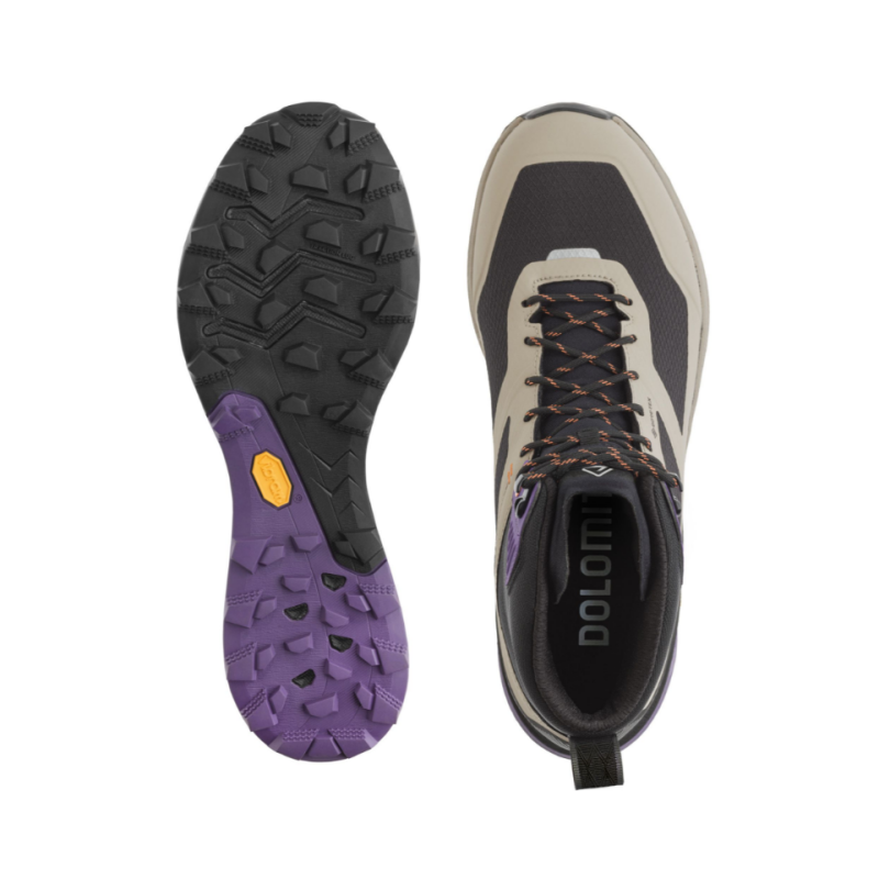 Lahki moški visoki pohodni čevlji DOLOMITE Nibelia High GTX z GORE-TEX Invisible Fit membrano in Vibram® Megagrip podplatom. Idealni za fast hiking in pohodništvo v vseh razmerah – AS Sport Outlet.