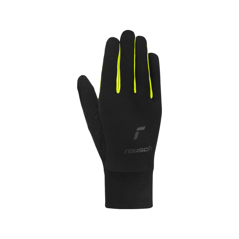 Tightly fitting gloves made from extra breathable fleece with excellent moisture wicking, a palm with silicone printing for the best grip, and a special application on the tips of the thumb and index finger that allows the use of mobile devices.